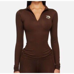 The North Face X Skims Refina Long Sleeve Top Cocoa | SIZE S